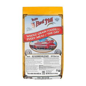 Bob's Red Mill Organic Old Fashioned Rolled Oats, Whole Grain, Non-GMO - 11.34Kg