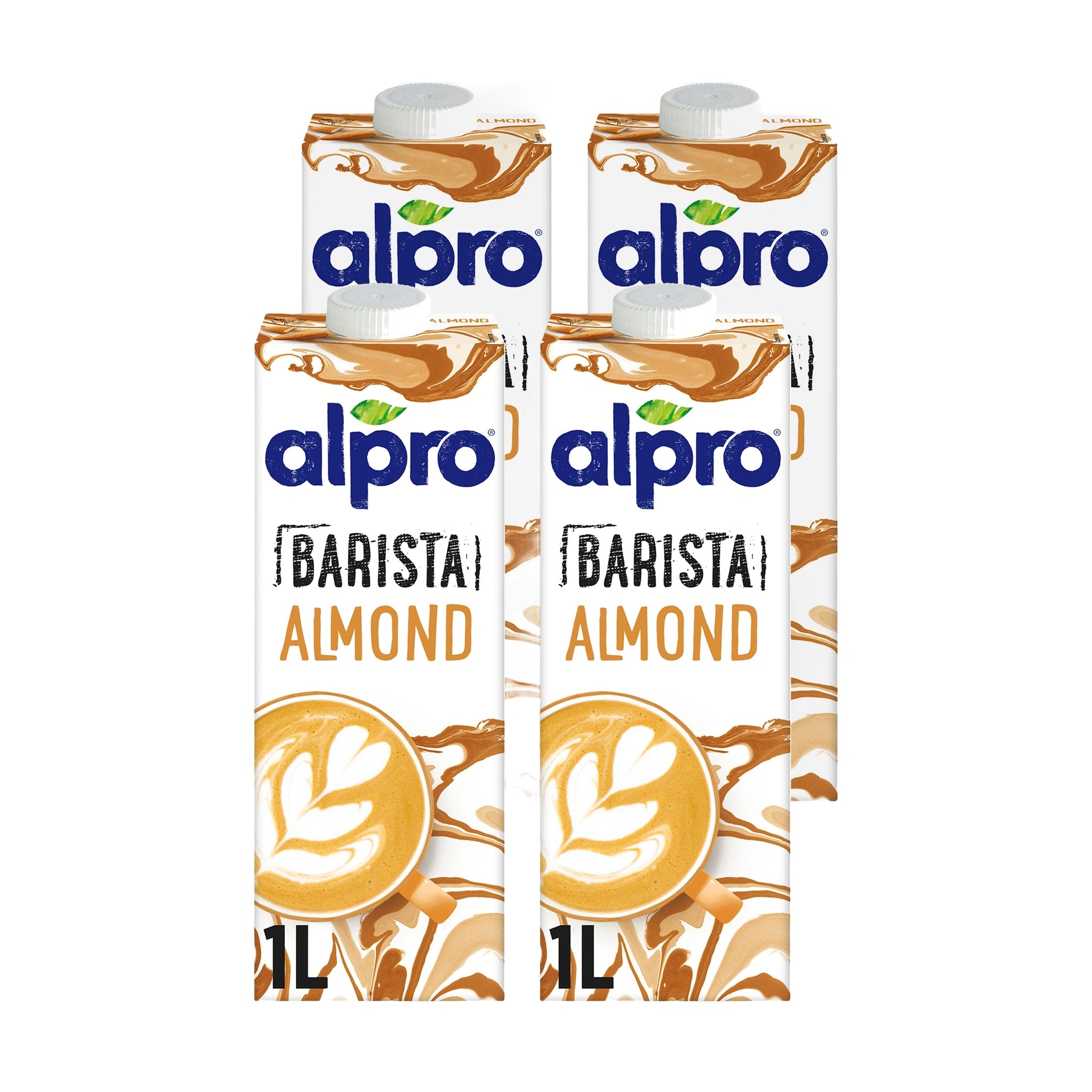 Alpro Barista Almond Drink 1L, (Pack of 4) 100% Totally Plant Based