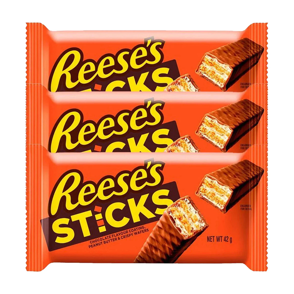 Reese's Sticks Milk Chocolate Peanut Butter Candy Bar, 42gm x 3