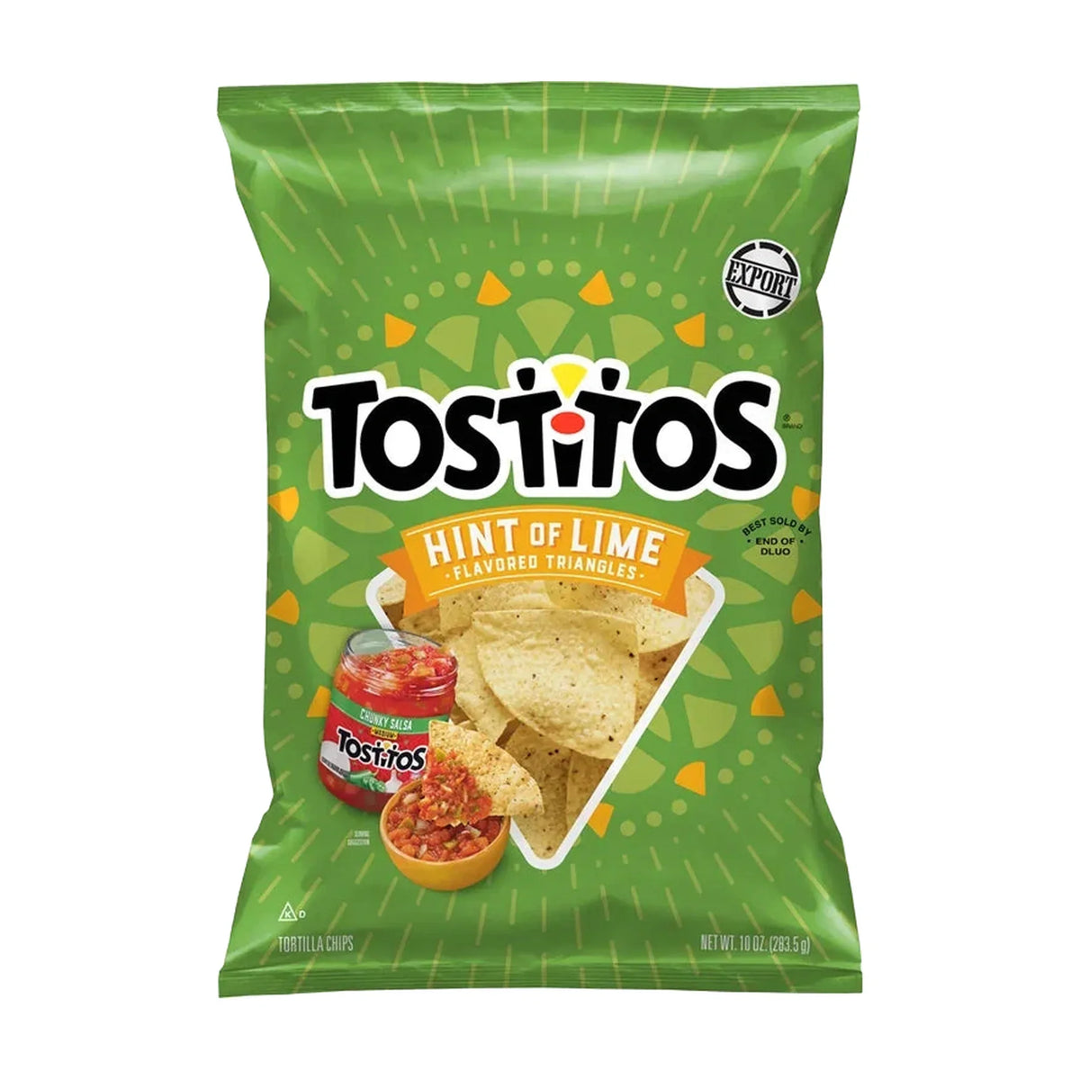 Tostitos Lime Flavored Triangle Style Tortilla Chips 10 OZ (283.5g) - Export