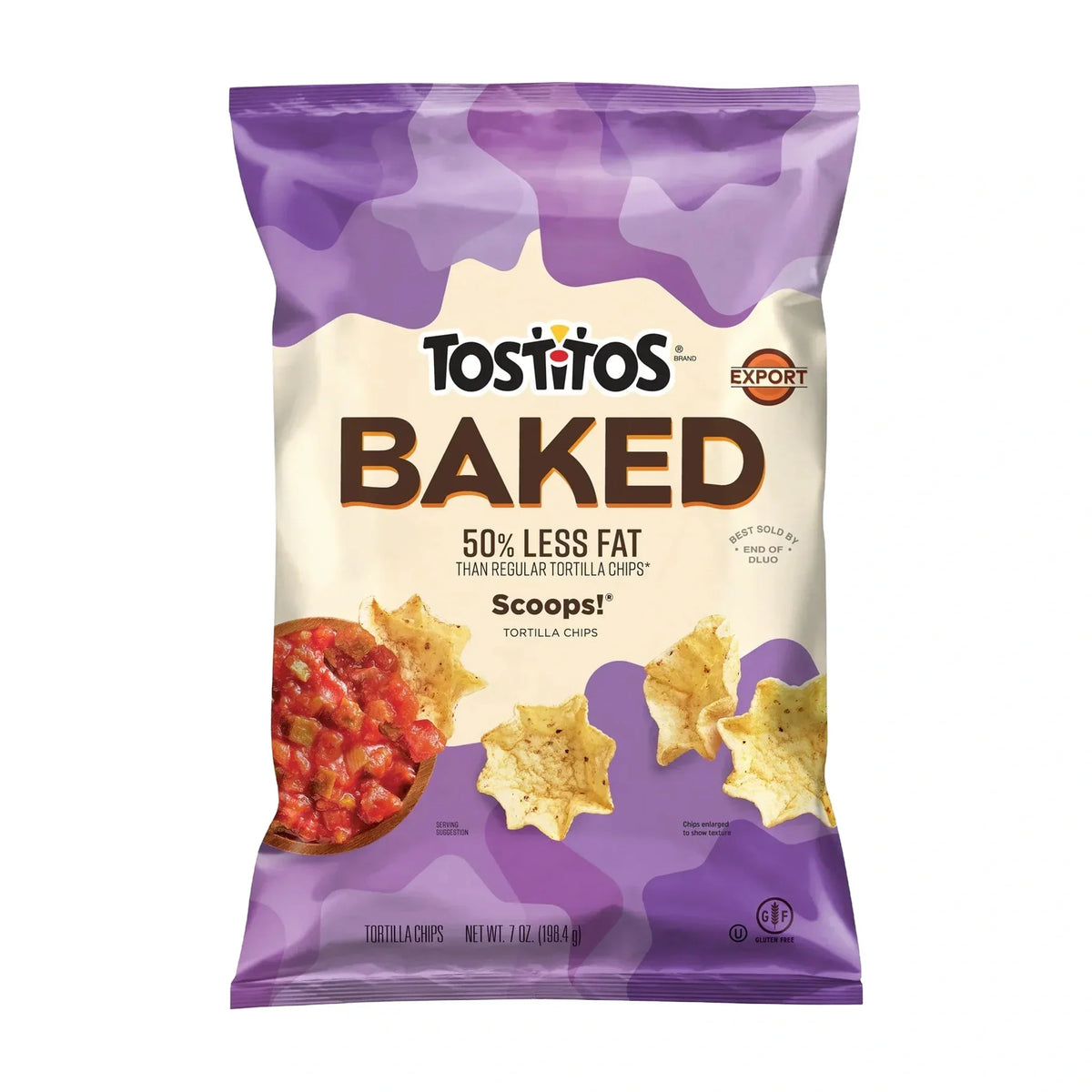 Tostitos Baked Scoops Tortilla Chips, 50% Less Fat 7 OZ (198.4g) - Export