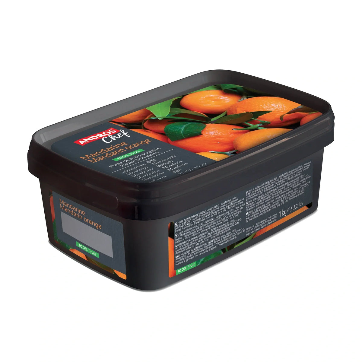 Andros Chef Frozen Mandarin Orange Puree 1kg Tub