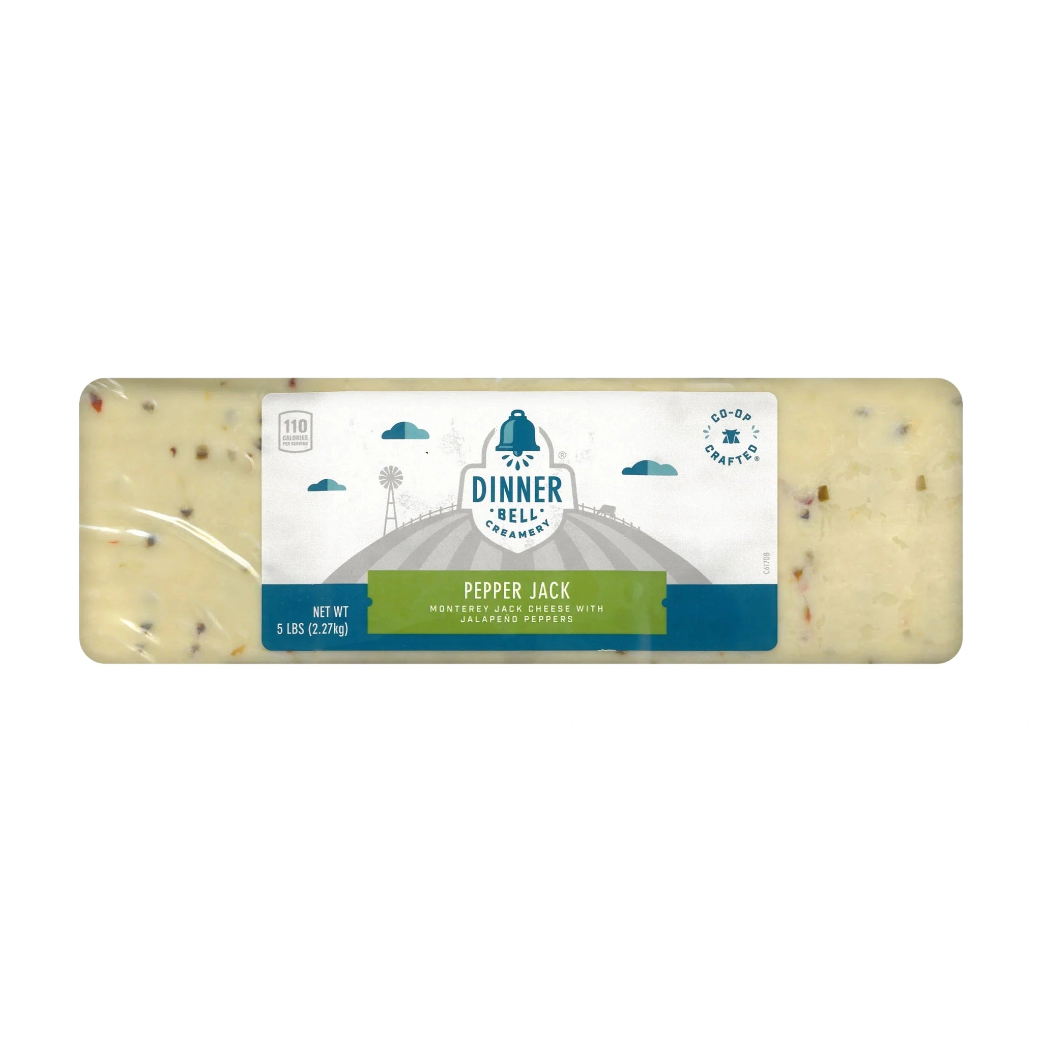 Dinner Bell Creamery Pepper Jack with Jalapeno Block 2.27Kg