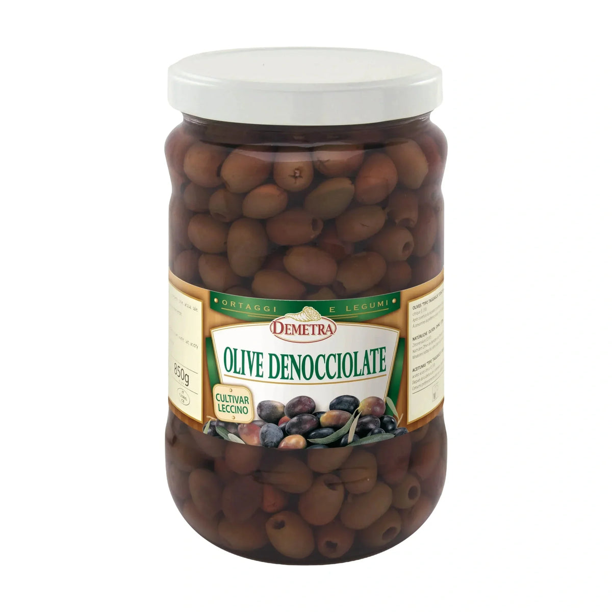 Demetra Pitted Leccino Olives, 1.55 kg