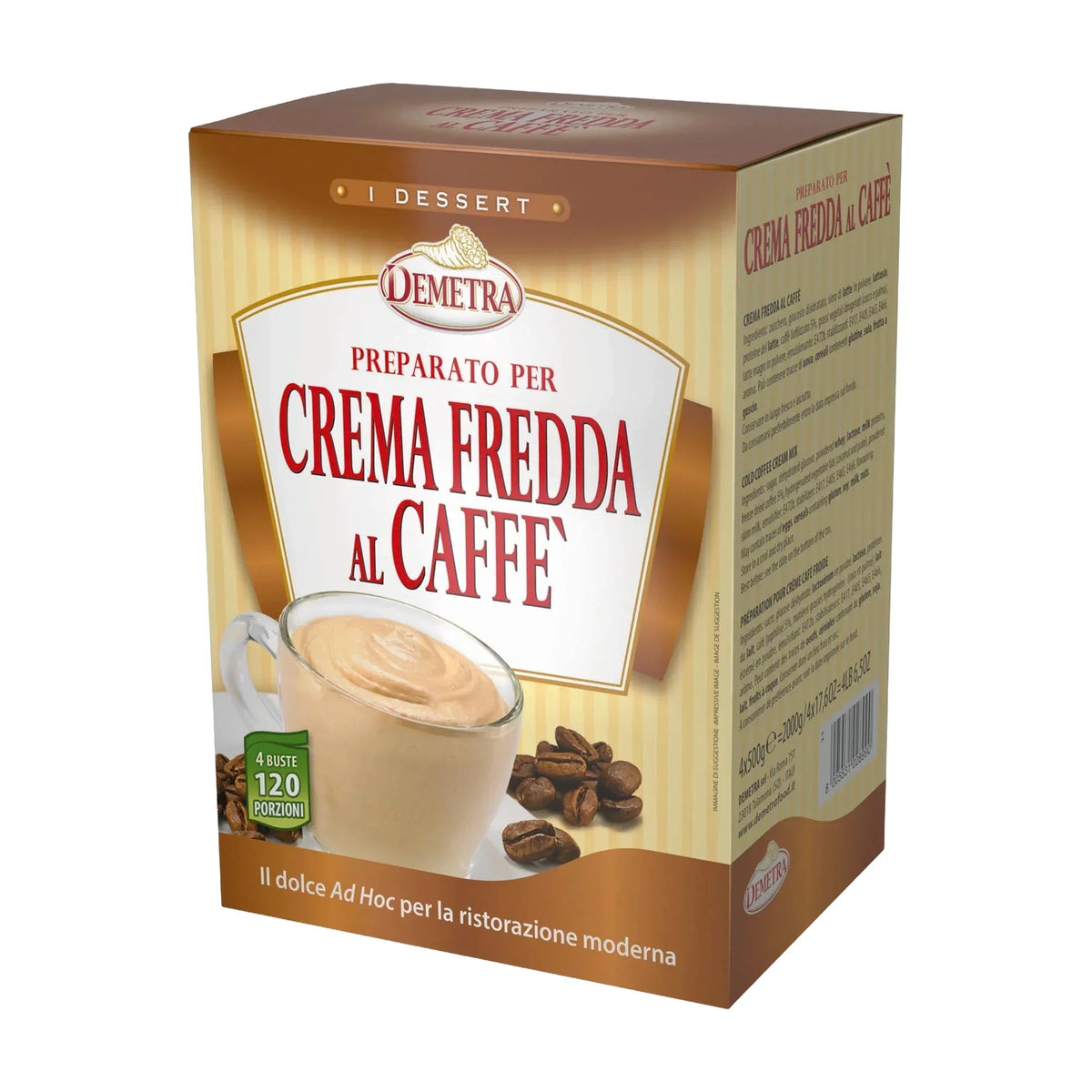 Demetra Cold Coffee Cream Mix - Pack of 4 (Each 500gm)