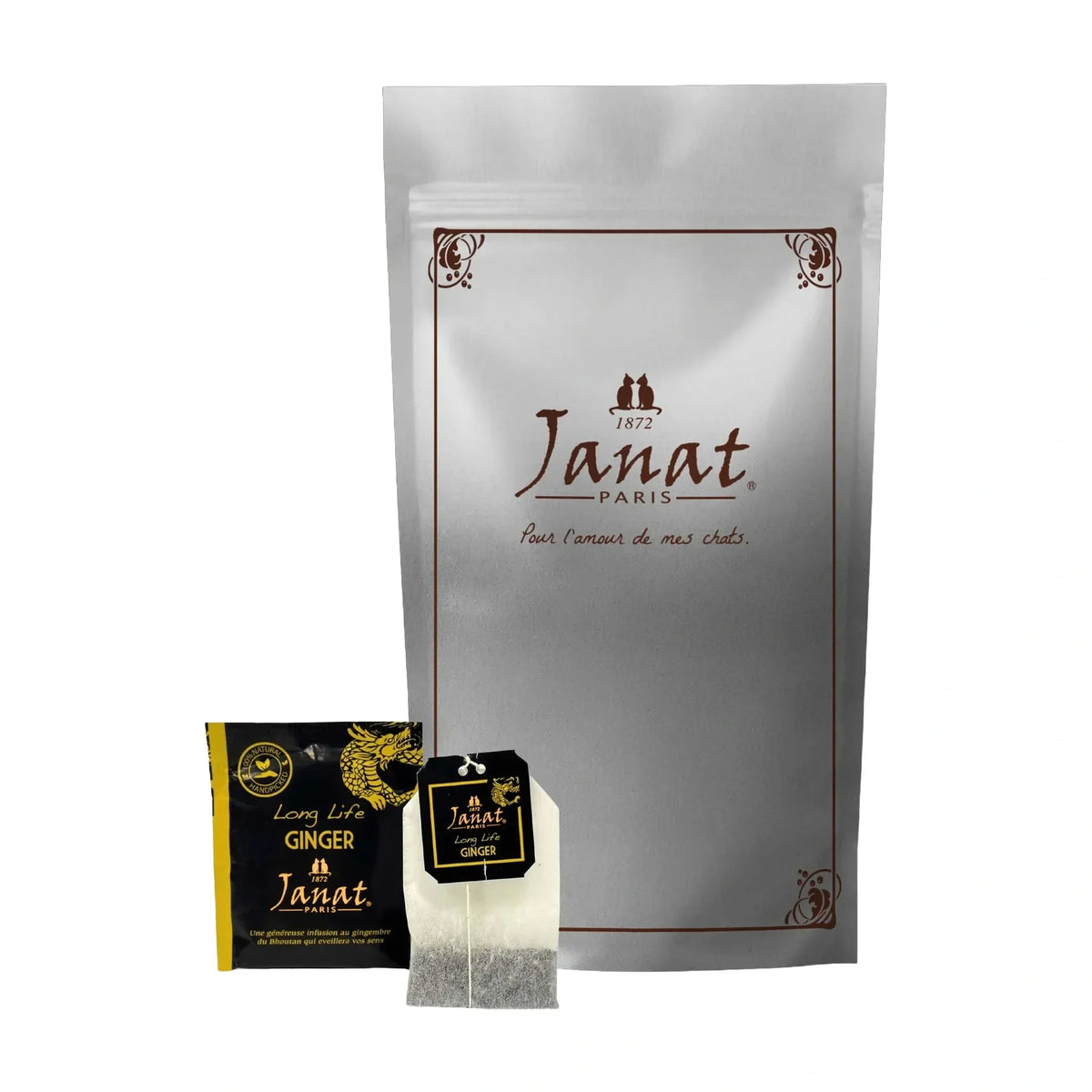 Janat Long Life Ginger Black Tea, 100 Bags