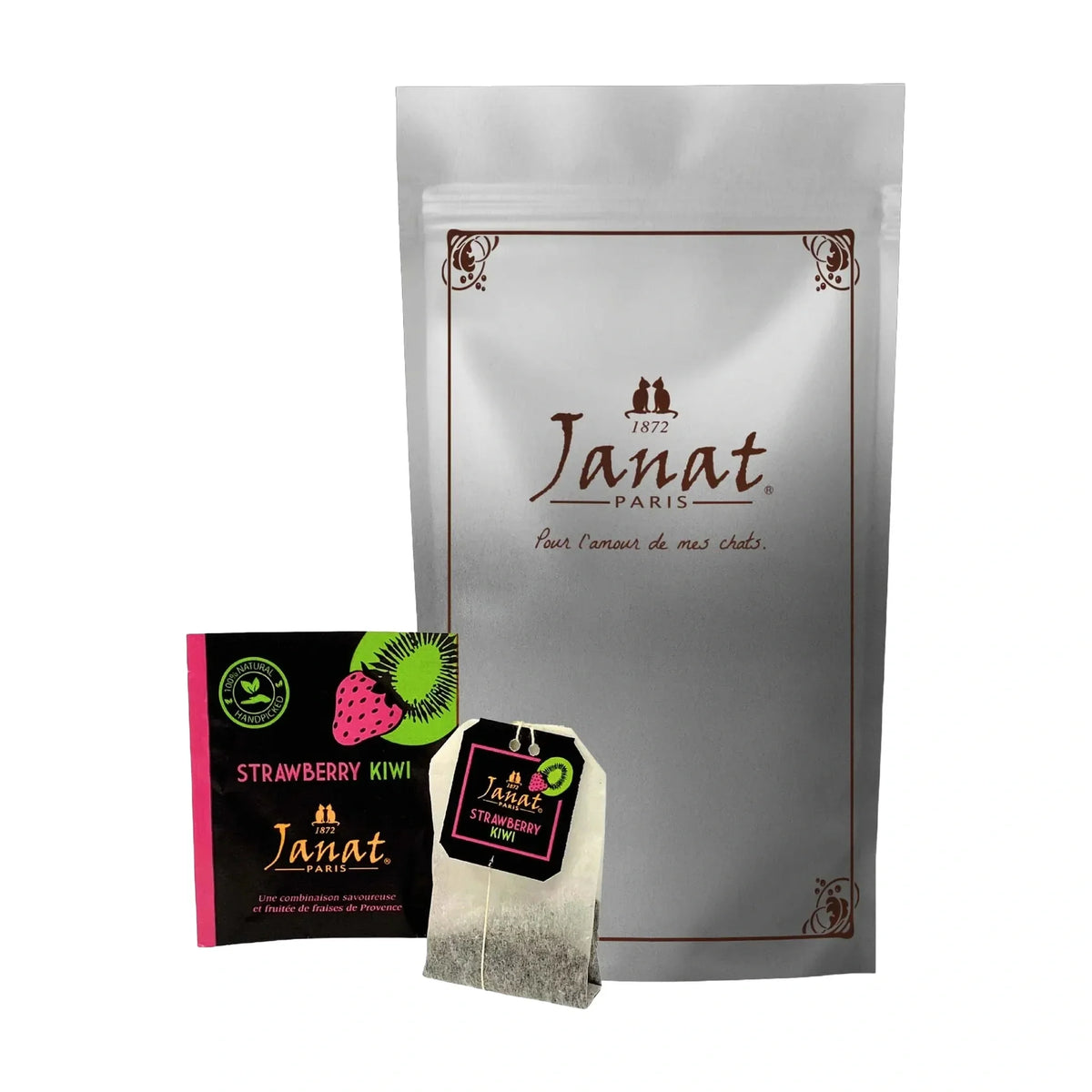 Janat Strawberry Kiwi Tea, 100 Bags