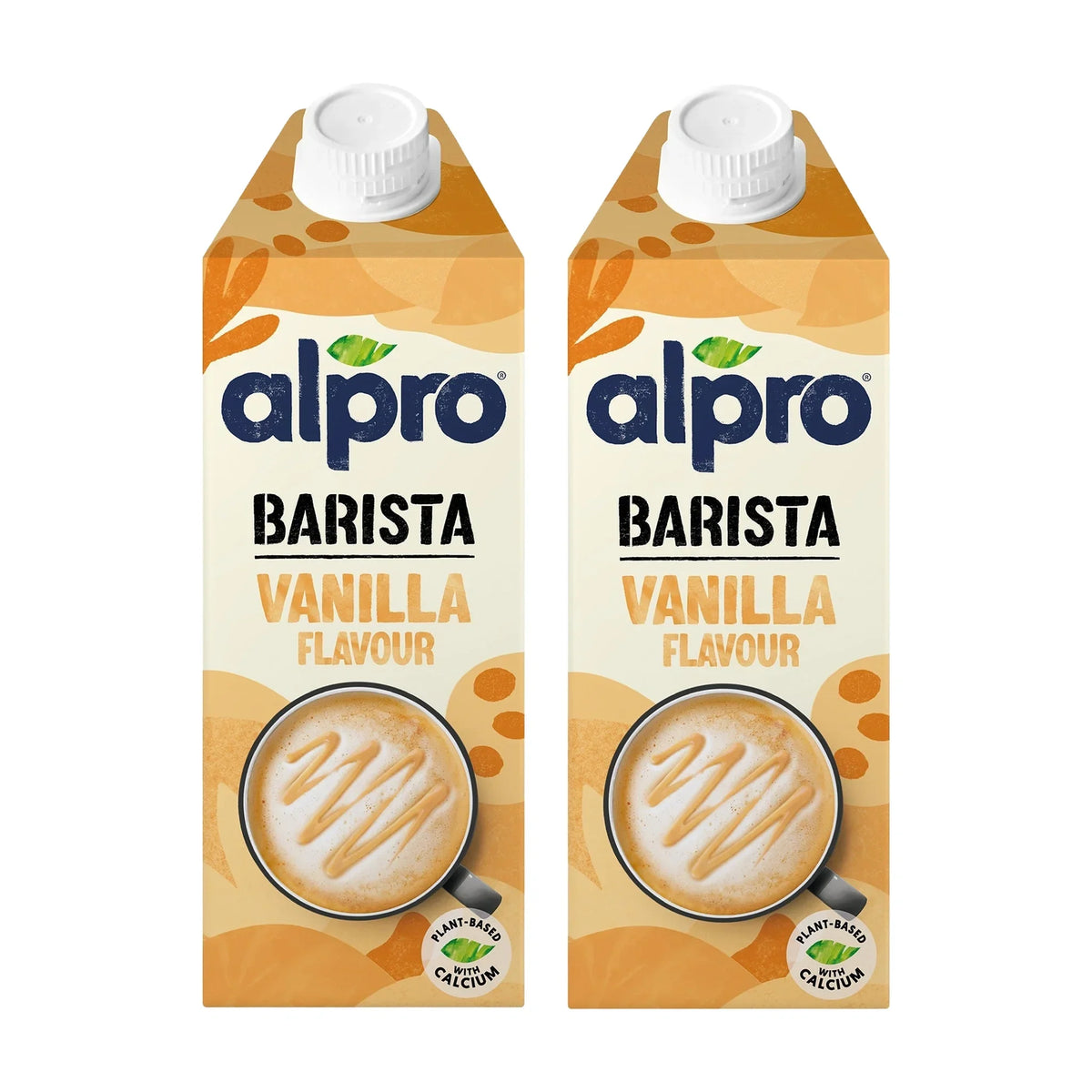 Alpro Barista Oat Vanilla 750ml Dual Pack, 100% Plant Based And Dairy Free, Suitable For Vegans, Naturally Free From Lactose, Rich In Nutrients