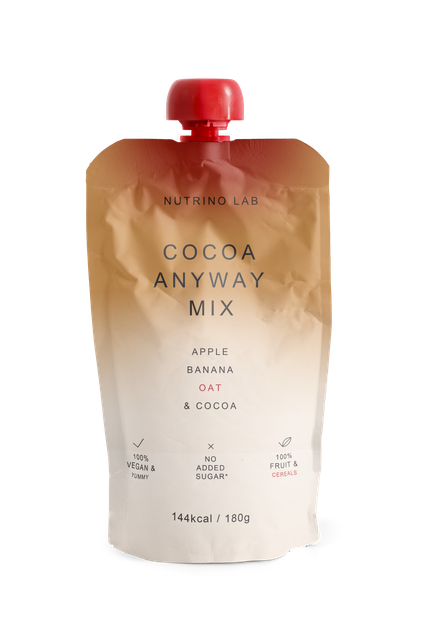 Nutrino Lab Cocoa Anyway Mix – Apple, Banana, Oat & Cocoa 180g