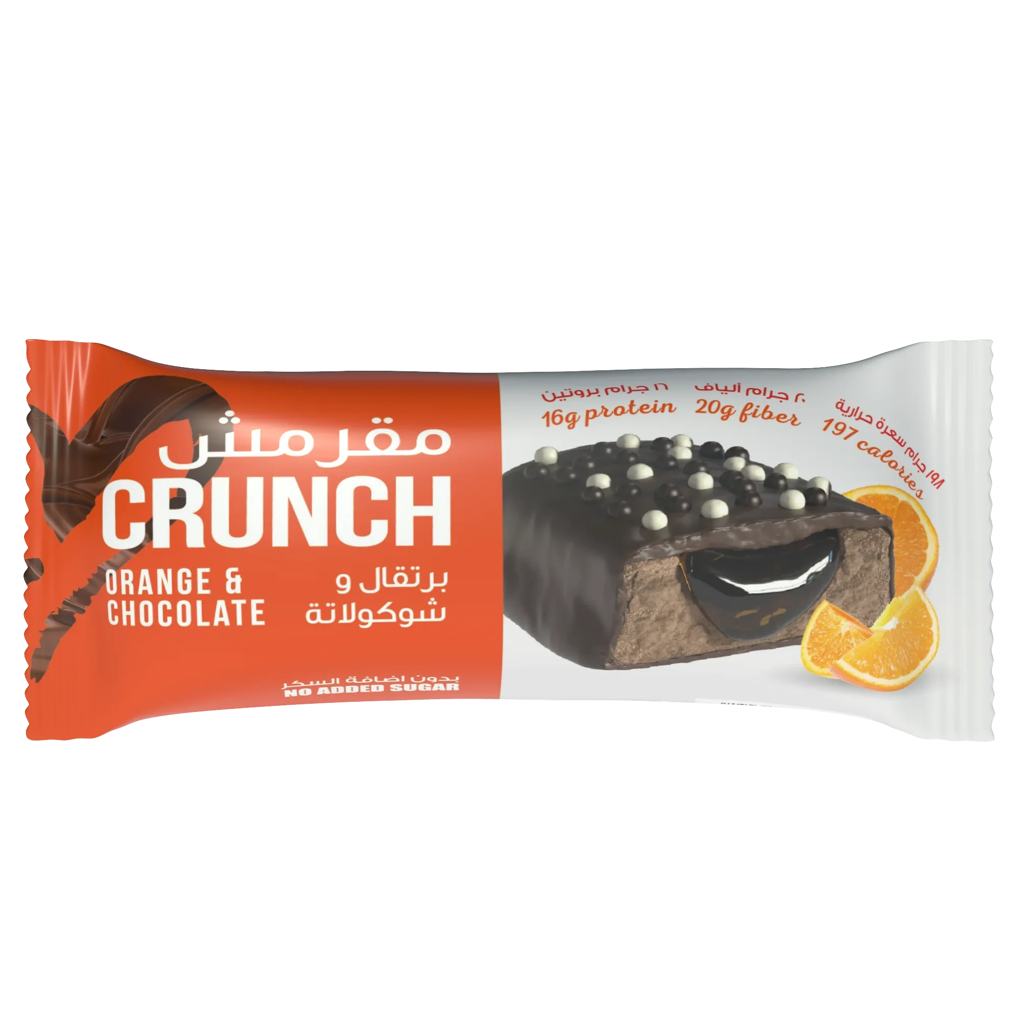 Bootybar Crunch Protein Bar Orange & Chocolate flavor 60g