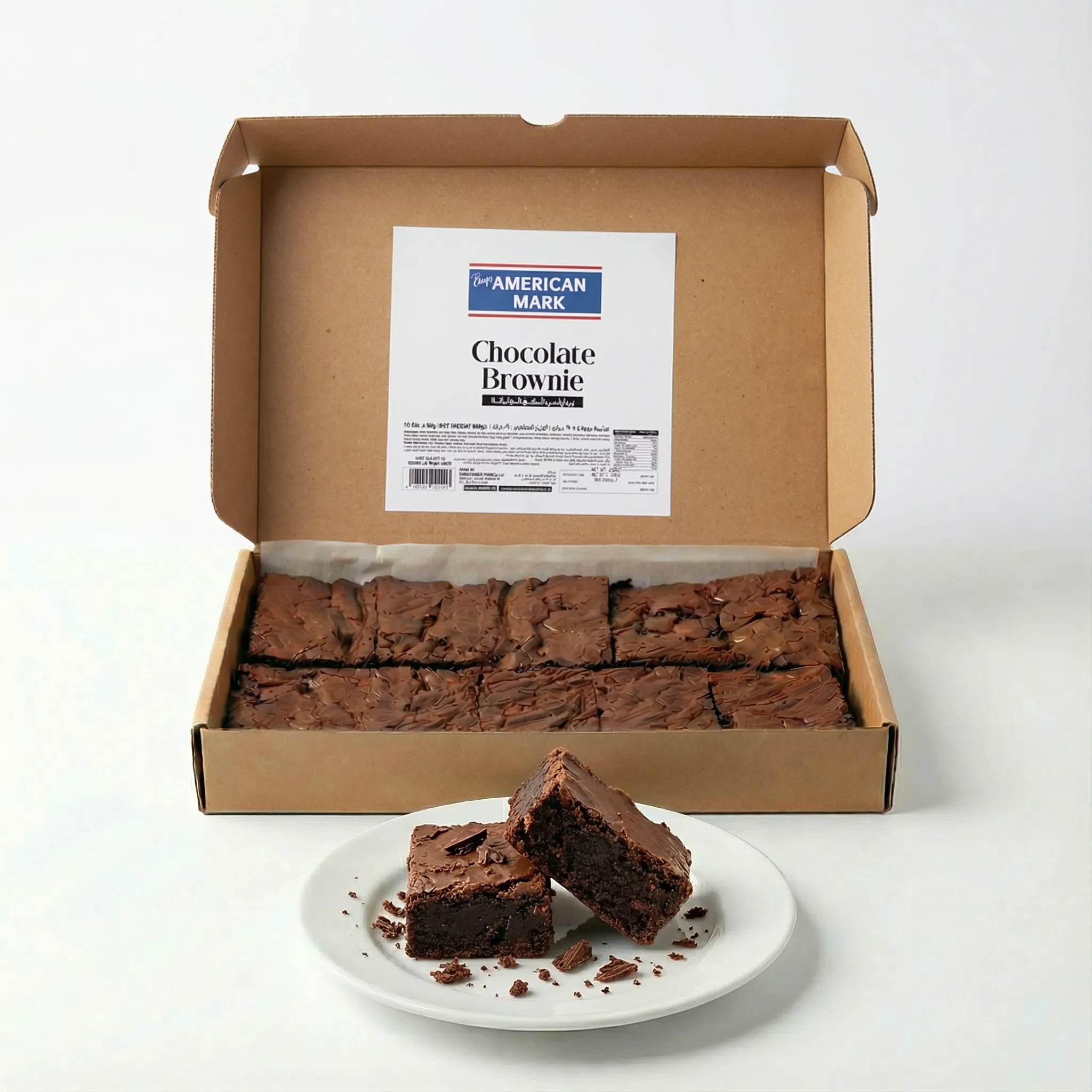 Chocolate Brownie Sliced – 10pcs (900g) | American Mark