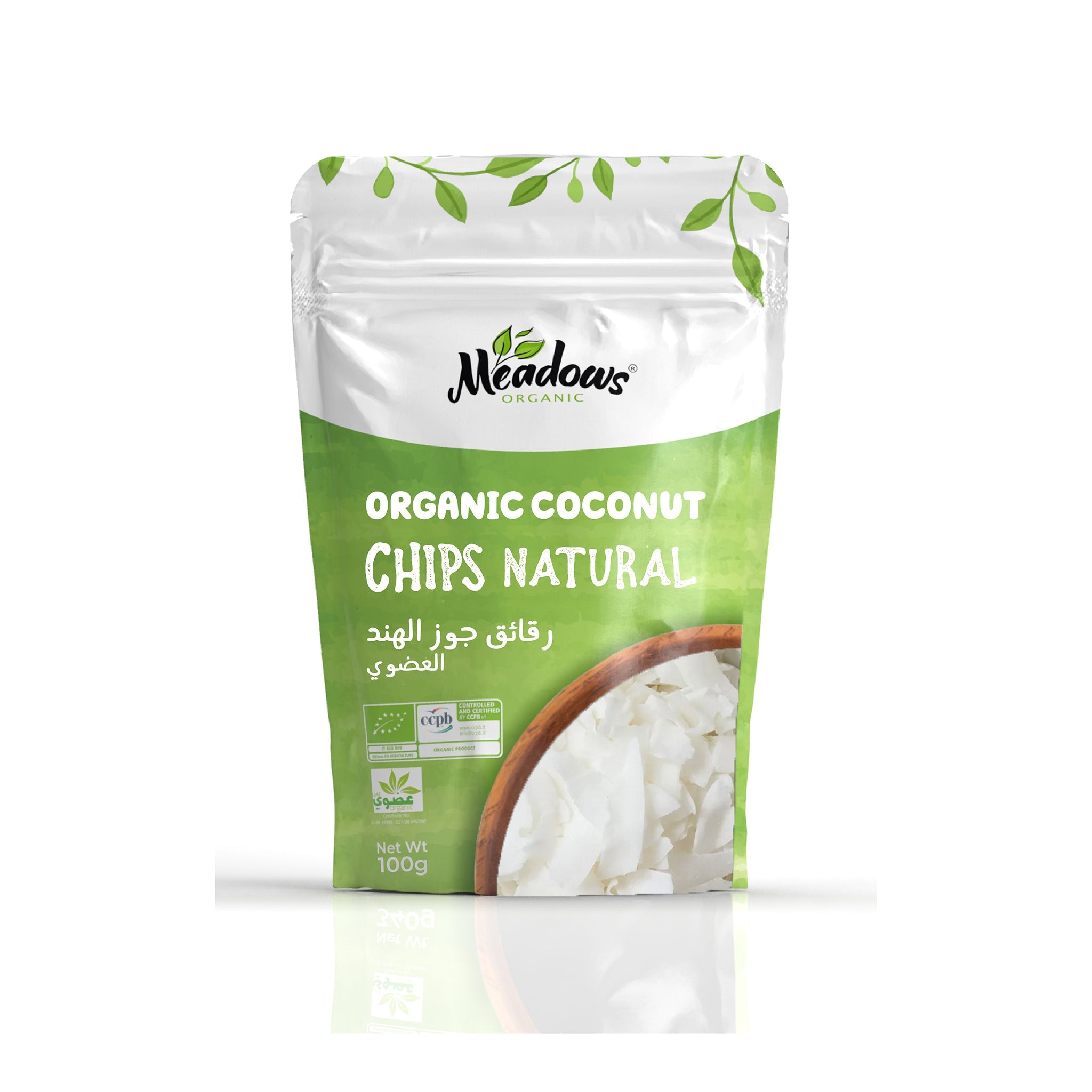Meadows Organic Coconut Chips Natural 100g