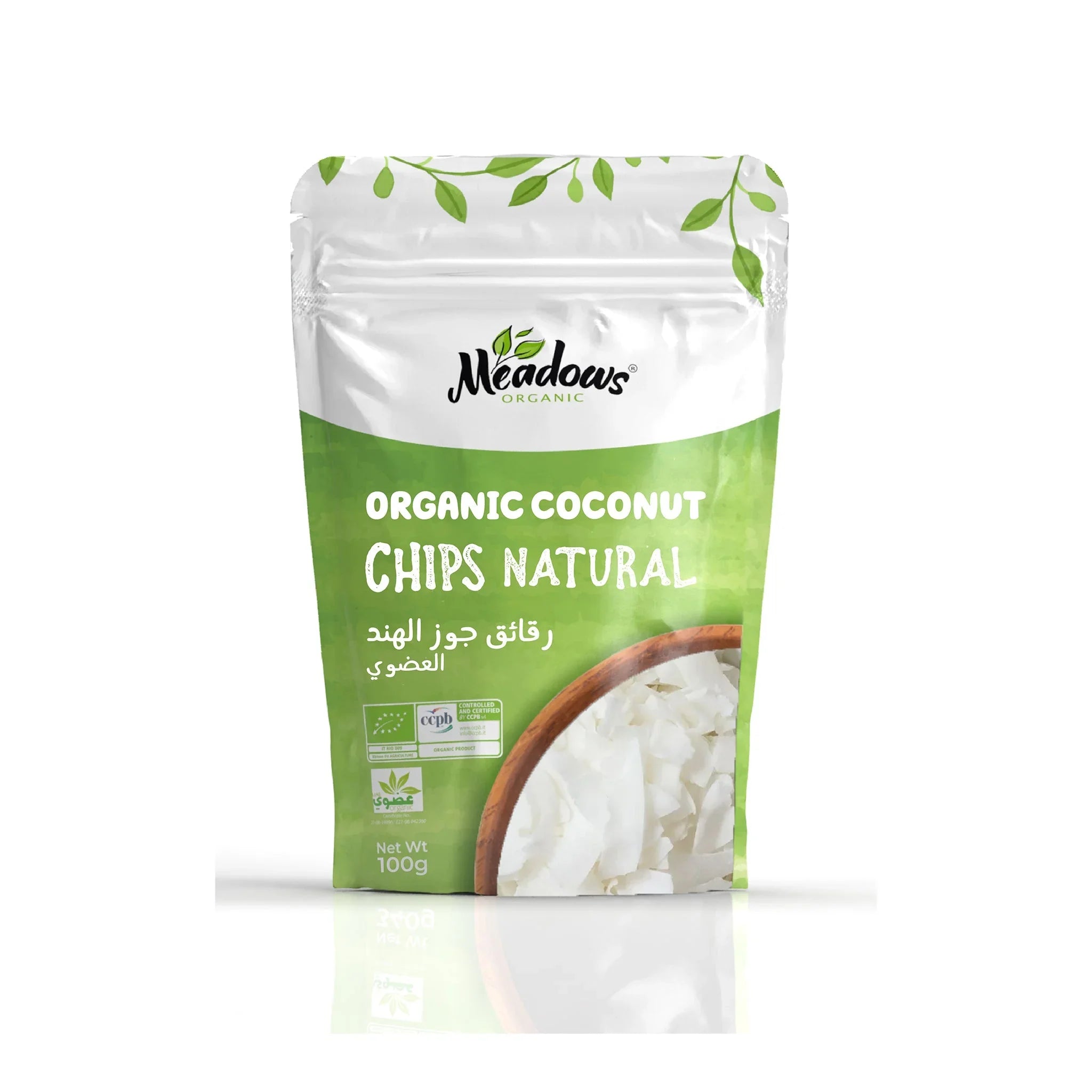 Meadows Organic Coconut Chips Natural 100g
