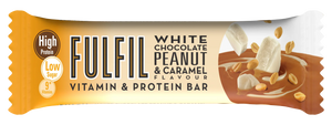 Fulfil White Chocolate Peanut & Caramel Flavour Low Sugar High Protein Bar 55G 15 x 55G