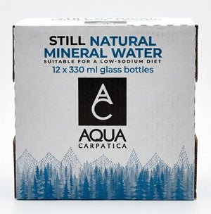 Aqua Carpatica Still Mineral Water, Glass Bottle - 330ml 12x 330ml