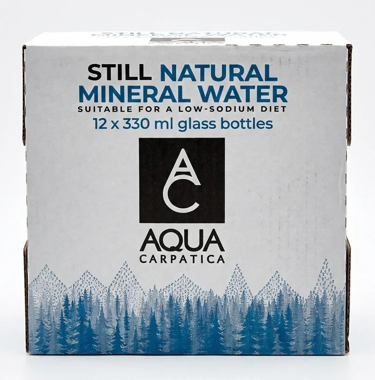 Aqua Carpatica Still Mineral Water, Glass Bottle - 330ml 12x 330ml