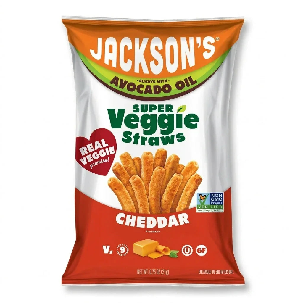 Jackson's Cheddar Super Veggie Straws Made with Avocado Oil 21g