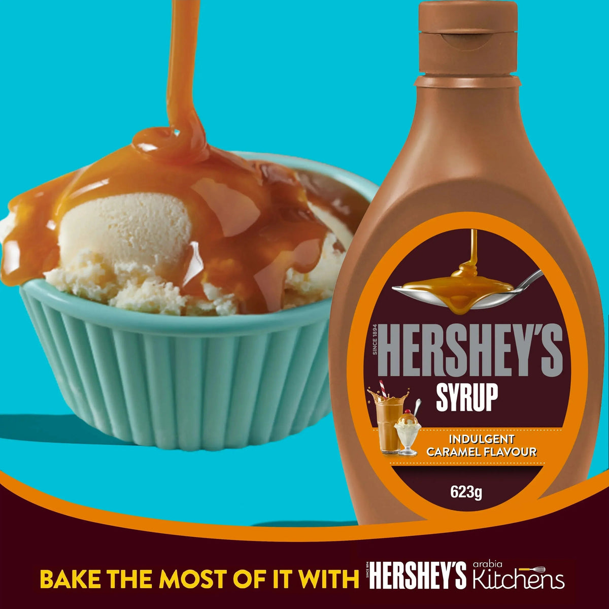 Hershey's Caramel Syrup - 623gm Pack of 2