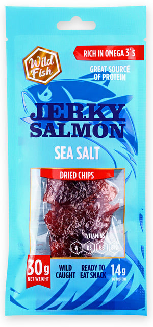 Wild Fish Pink Salmon Dried Chips Sea Salt 30 g