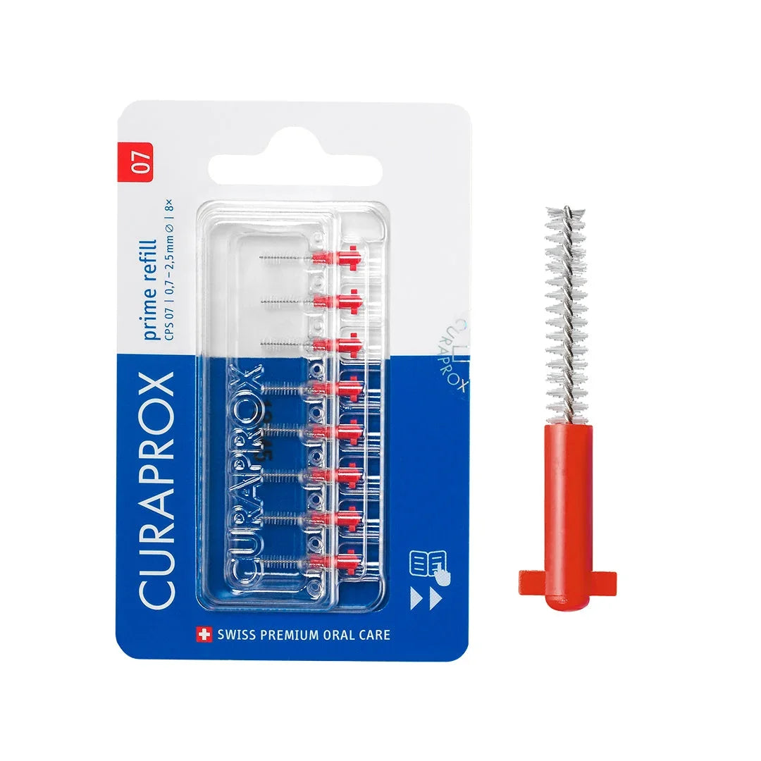 Curaprox CPS 07 prime refill, 8 pcs., red, international