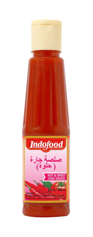 Indofood Hot & Sweet Chili Sauce - 140ml Pack of 3