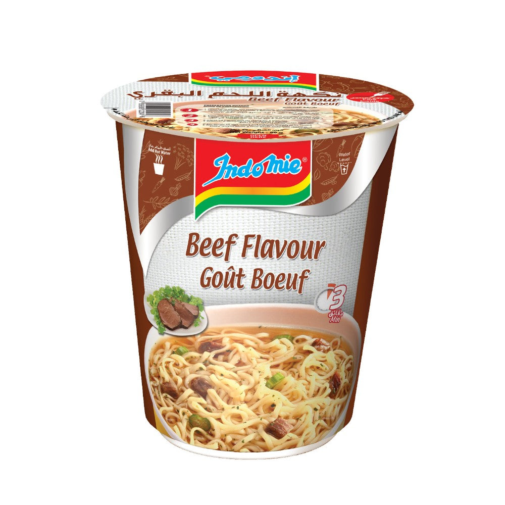 Indomie Instant Noodles, Halal Certified, Beef Flavour - 60gm