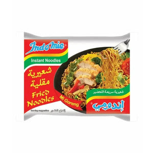 Indomie Instant Fried Noodles with Seasoning Powder and Sauce - 80 g Pack of 10