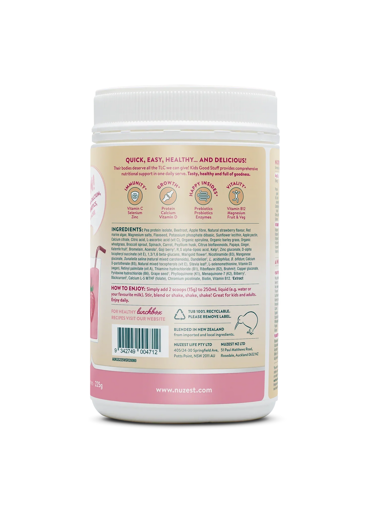 Nuzest Kids Good Stuff - Wild Strawberry - View 2 | Welaza