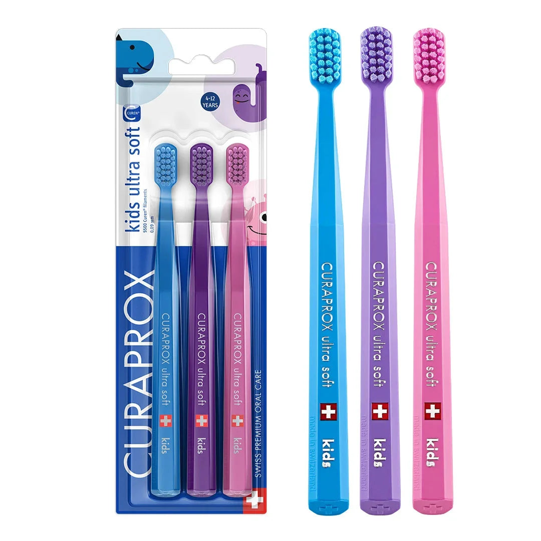 Curaprox Kids Toothbrush 3-Pack Ultra Soft | WELAZA