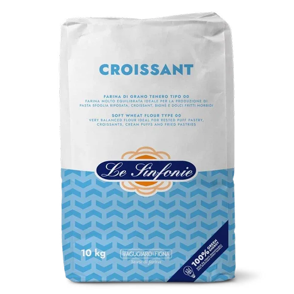 Le Sinfonie Croissant Farina 00 Italian Flour 10Kg, Ideal for Croissants/ Puffs