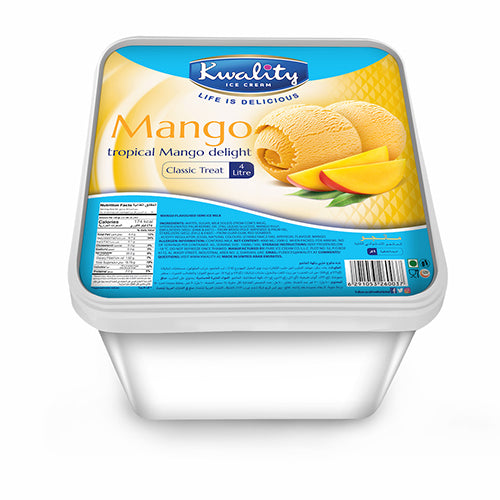 Mango Ice Cream 4L | Kwality