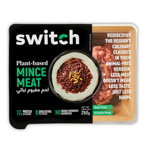 Packaged plant-based mince meat