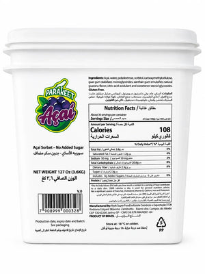 Parakeet Zero Acai Sorbet - 3.6Kg