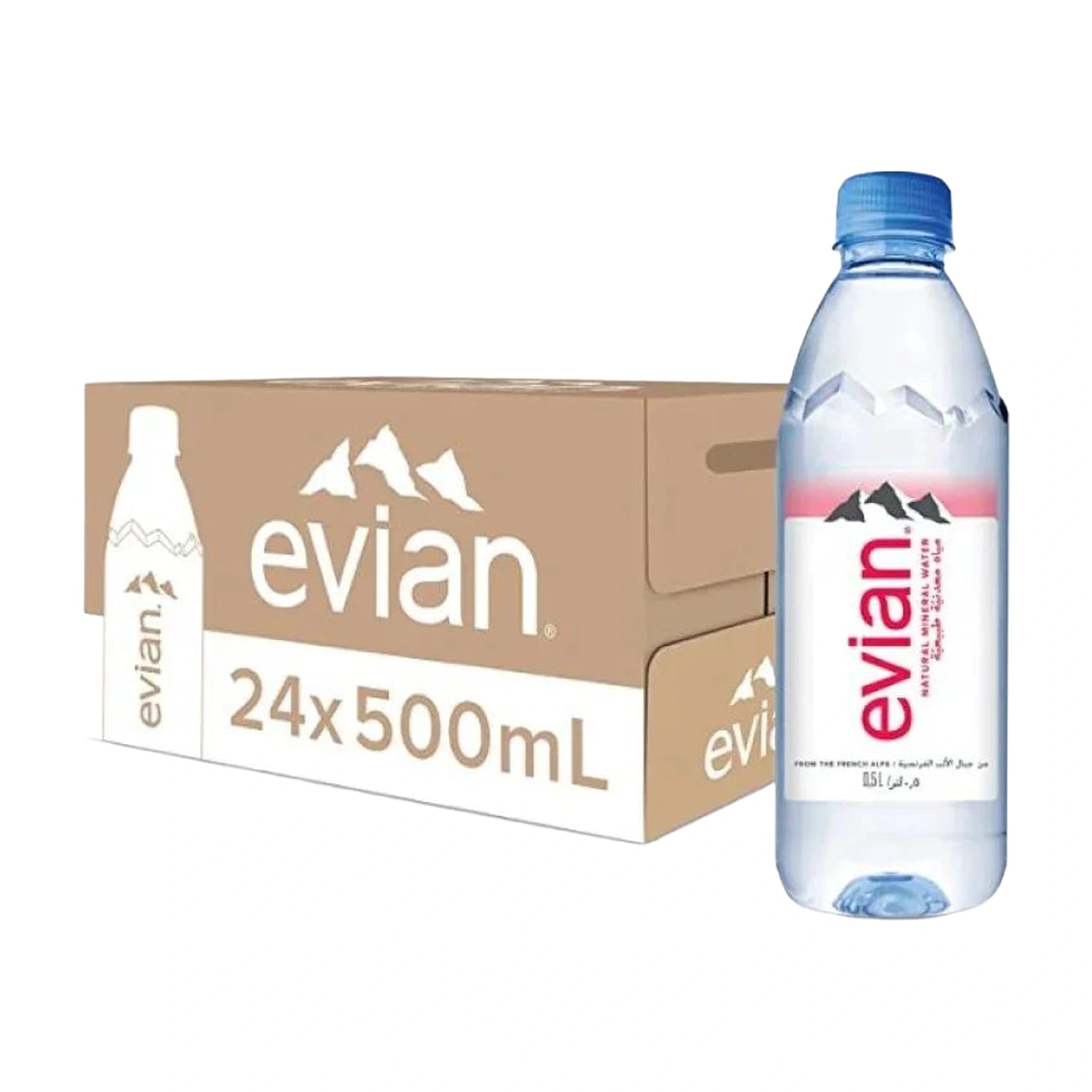 Evian Natural Mineral Water 500ml x 24Pcs