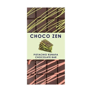 Choco Zen Pistachio Kunafa Dark Dubai Chocolate Bar - 190g