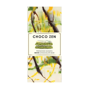 Choco Zen Pistachio Kunafa White Dubai Chocolate Bar - 100g