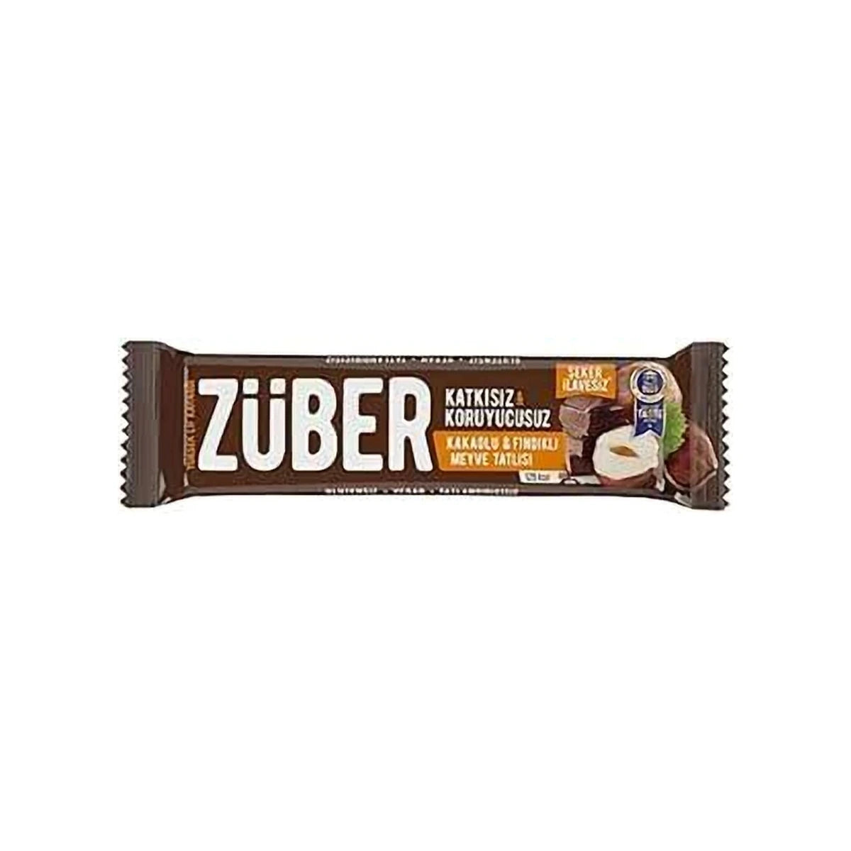 ZÜBER हेज़लनट और कोको फ्रूट बार 35 ग्राम