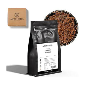 AWAFI MILL Dried Cherry Stalks Prunus avium Stem - 100 g | 3.5 Oz | Welaza