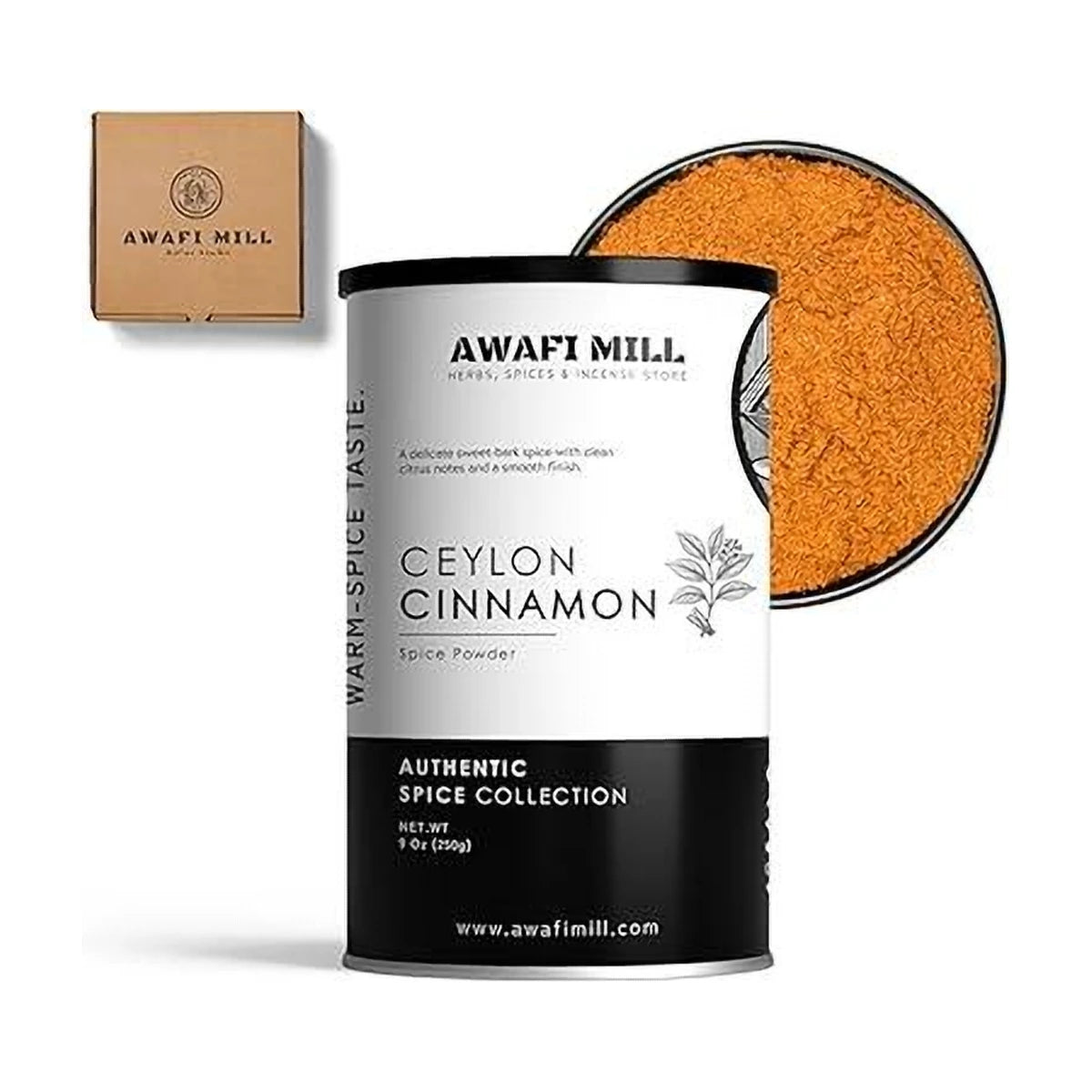 AWAFI MILL Sri Lankan Cinnamon Powder Ceylon Dalchini - 100 g | 3.5 Oz | Welaza