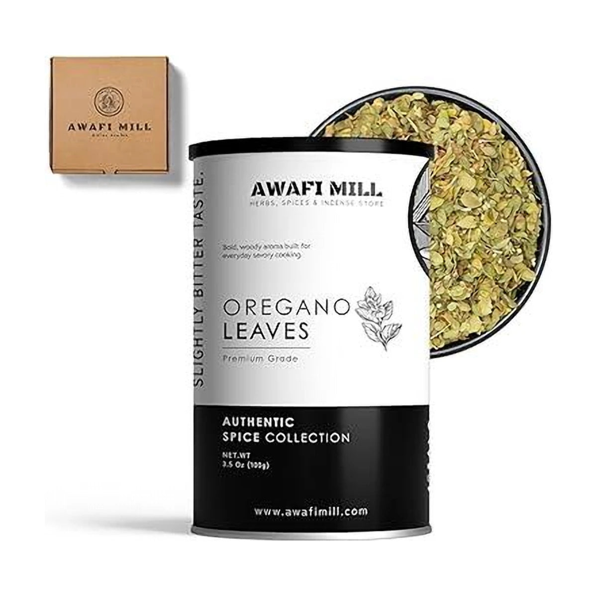 AWAFI MILL ओरेगैनो लीव्स (अजवायन के पत्ते) Origanum Vulgare - 100 ग्राम | 3.5 औंस