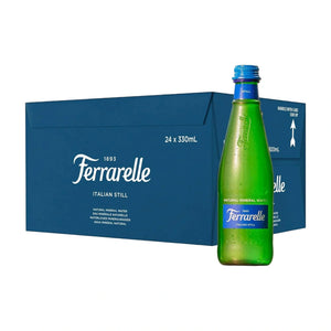 Ferrarelle Italian Still Mineral Water, Glass Cases - 330ml 24 x 330ml