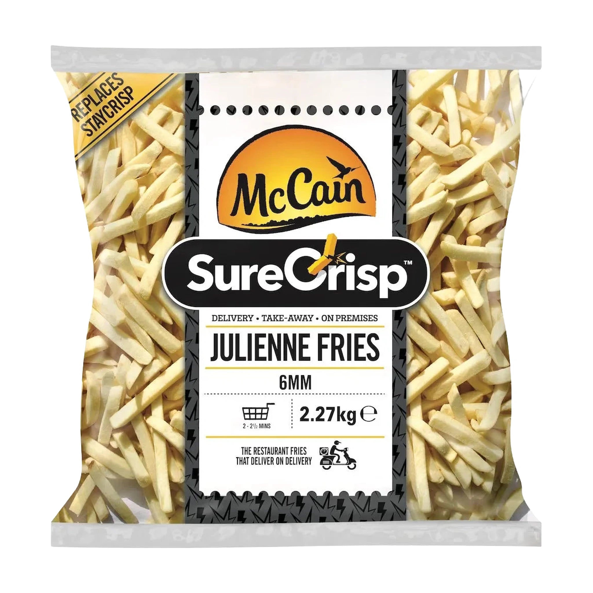 McCain Julienne Fries 6 6 Bag 2.5 Kg