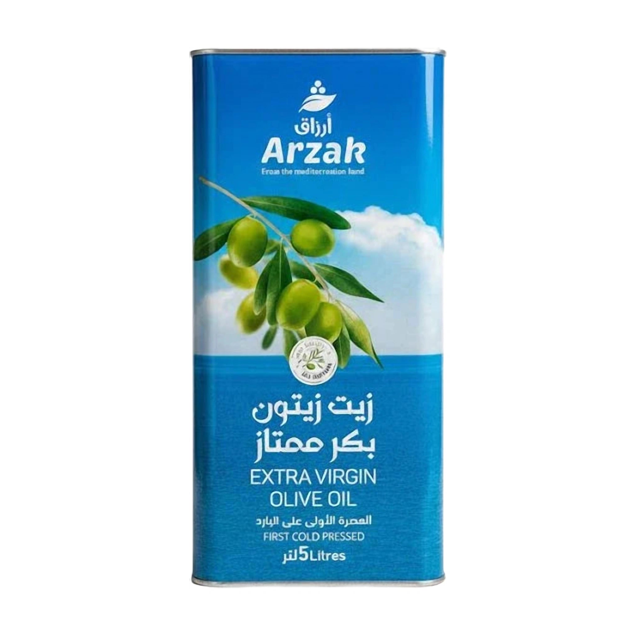 Arzak Organic Extra Virgin First Cold Pressed Olive Oil 5 Liters