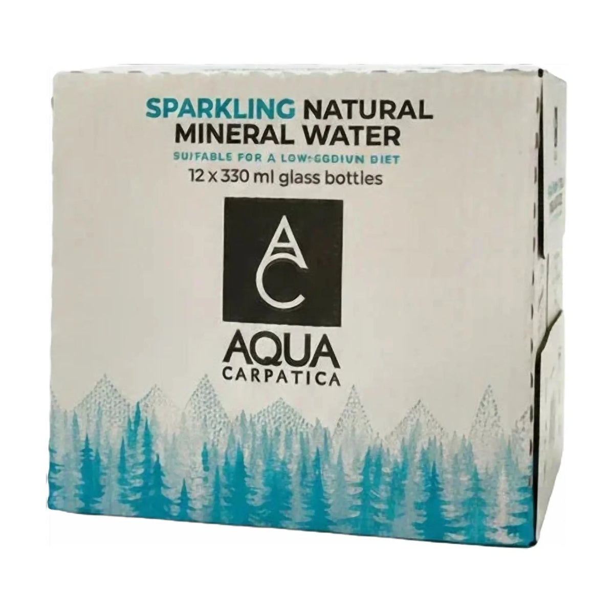 Aqua Carpatica Sparkling Mineral Water, Glass Bottles - 750ml 6x 750ml