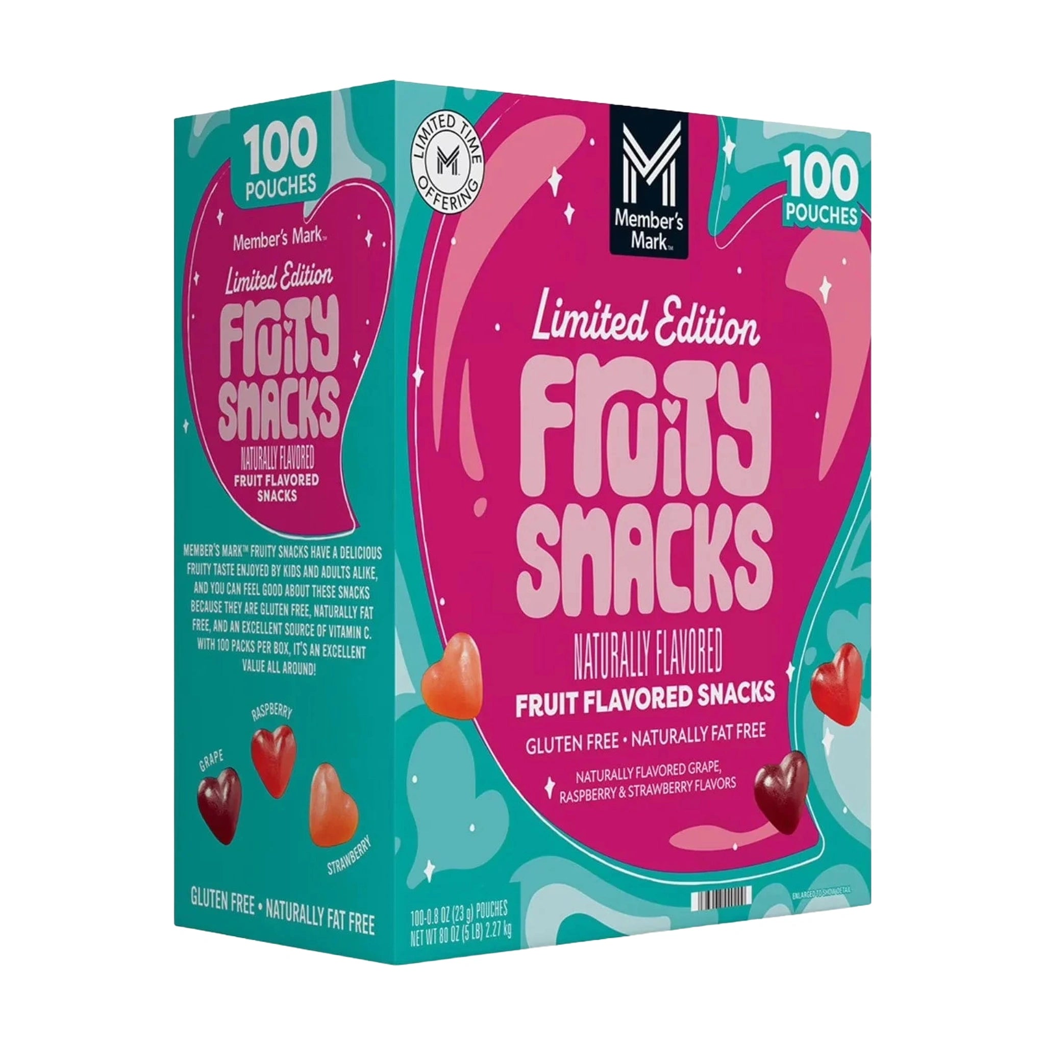 Limited Edition Fruity Snacks Naturally flavored - 23g (100 pc)