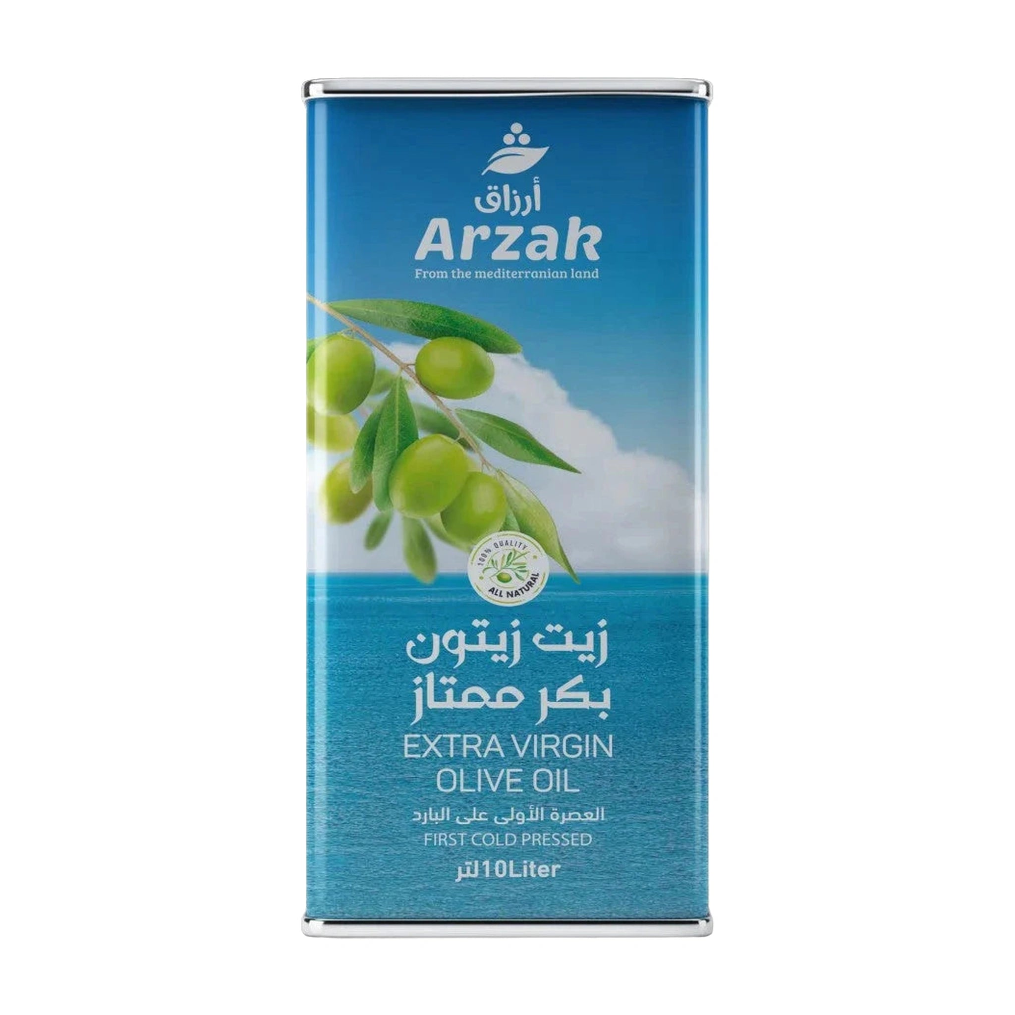 Arzak Organic Extra Virgin First Cold Pressed Olive Oil 10 Liters