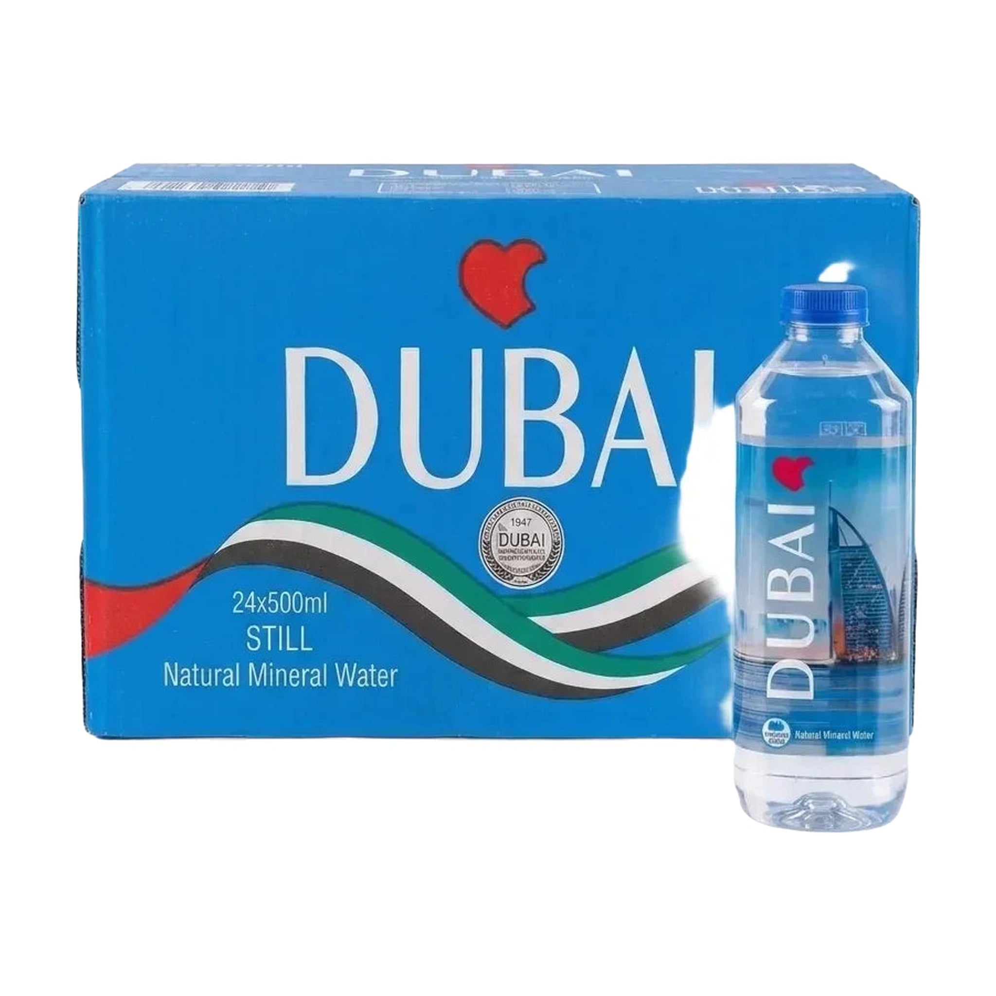 Love Hellas Premium Greek Natural Mineral Still Water - Pack of 24 PET bottle 500ml Burj Al Arab