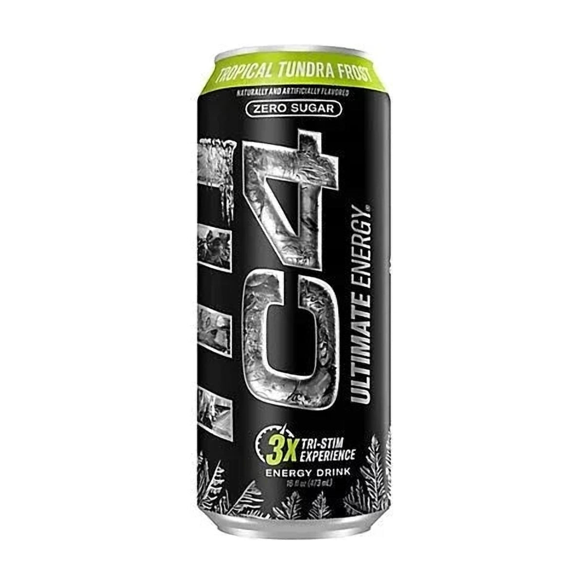 C4 अल्टीमेट ज़ीरो शुगर एनर्जी ट्रॉपिकल टंड्रा फ्रॉस्ट 473ml