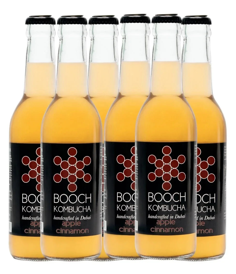 Booch Apple Cinnamon Kombucha, 300ml Pack of 6