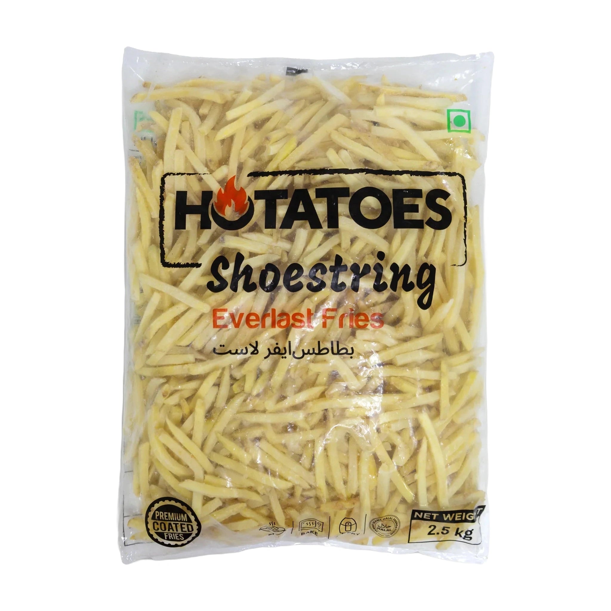 Skin On 6mm Coated French Fries